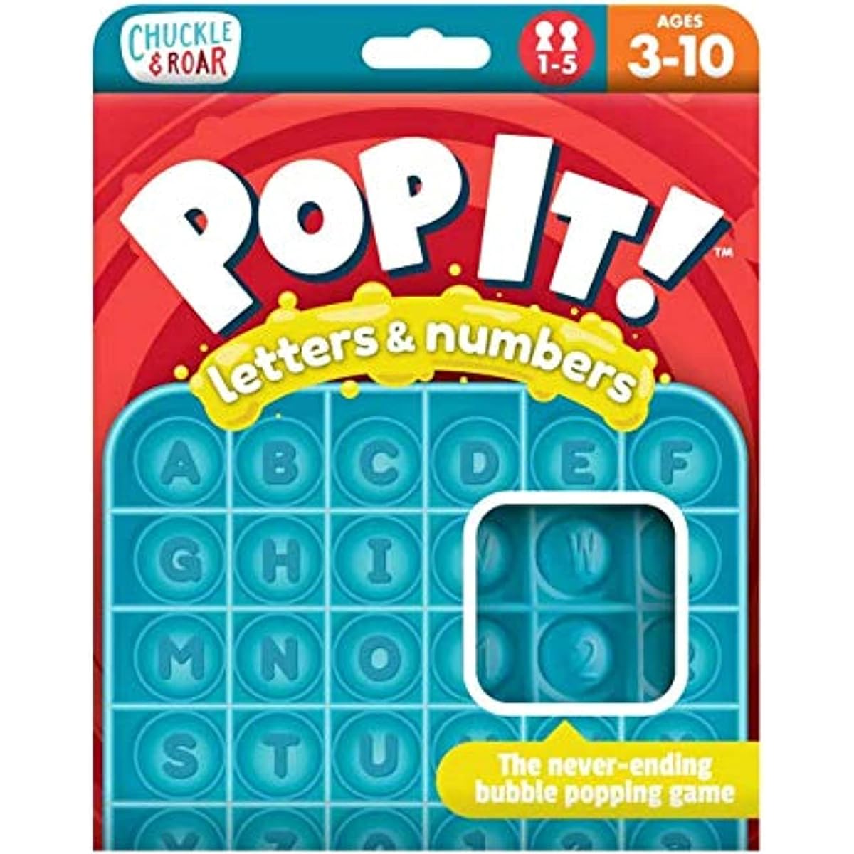 Chuckle & Roar Pop It! Letter & Number Fidget