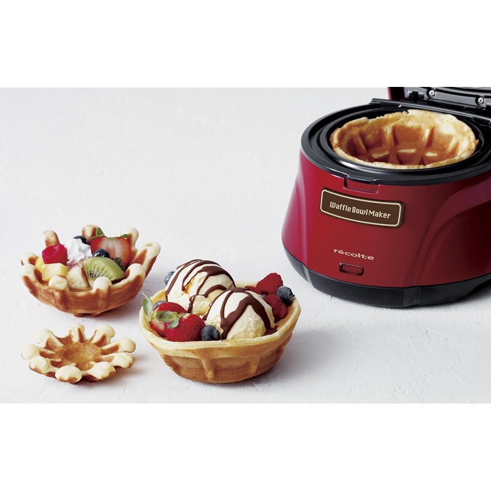 Recolto Waffle Ball Maker Red RWB-1