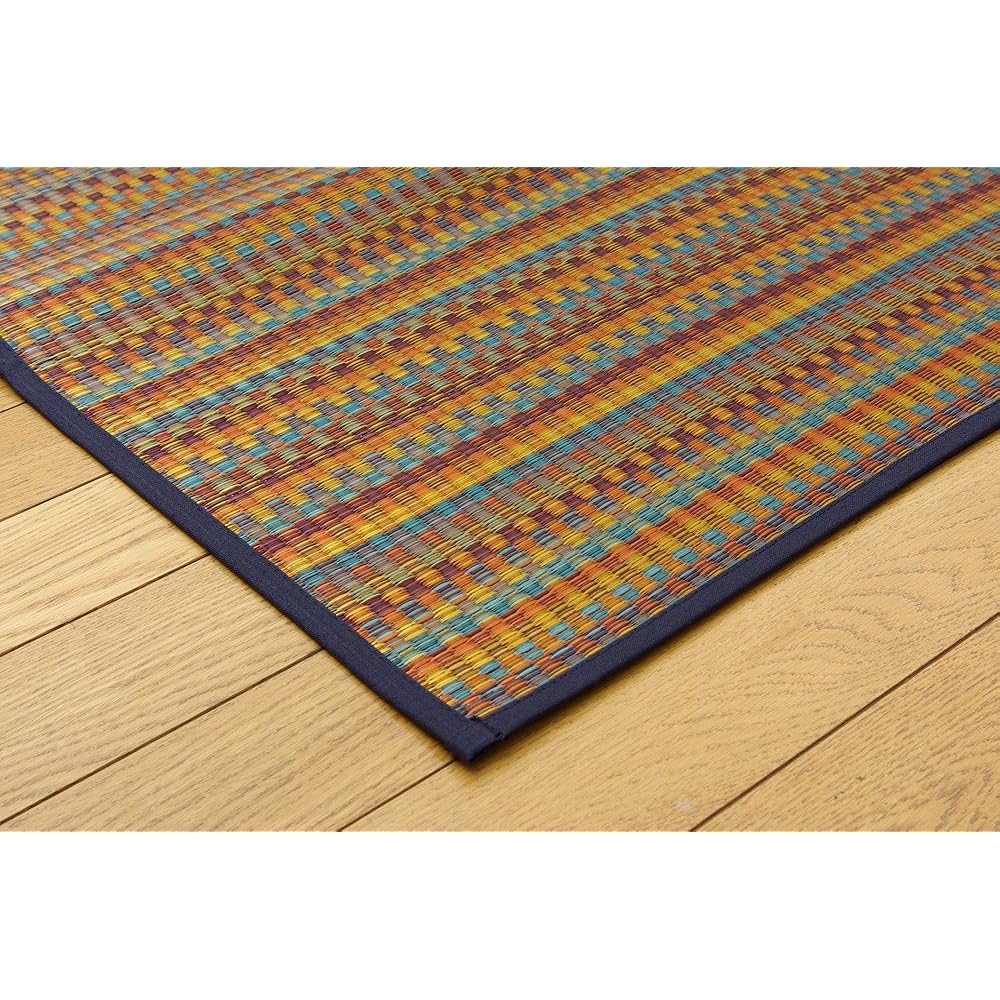 Ikehiko Igusa Rug Carpet Made in Japan "Varius" Blue Approx. 240 x 320cm