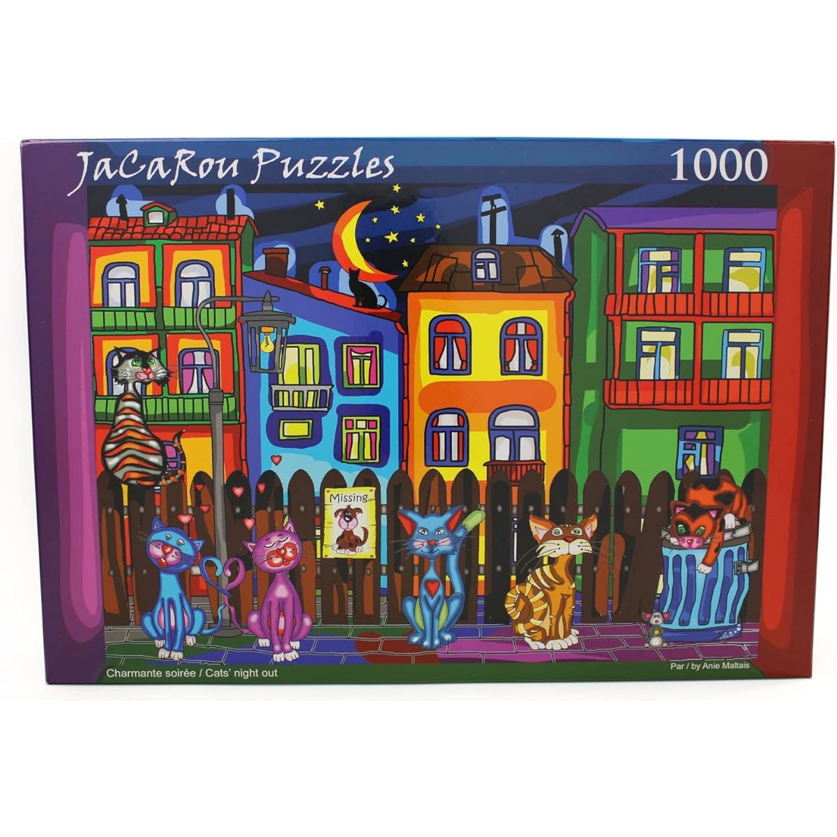 Cats Night Out 1000 Piece JaCaRou Puzzle