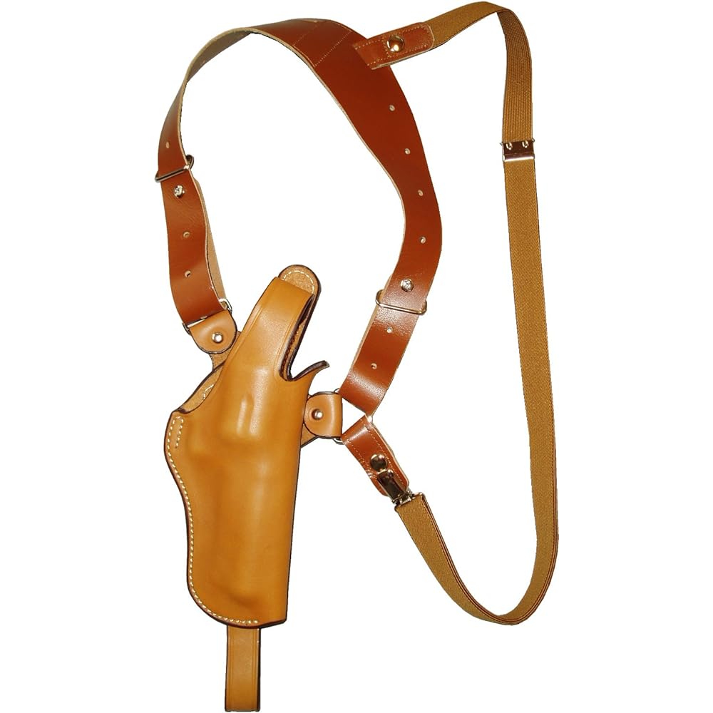 East.A Shoulder Holster Thumb Break Type Cowhide/Brown No.S232-BR For Revolver 3.5~4 inches