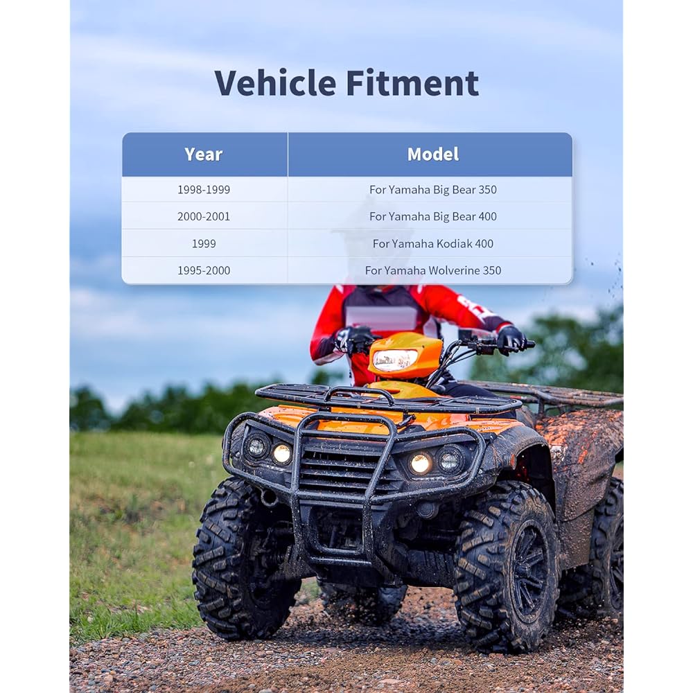 ECCPP CV Axle for 1995-2000 YAMAHA Big Bear/Wolverine 350 Big Bear/Kodiak 400 Front Left/Right 1 Piece Complete Shaft Assembly