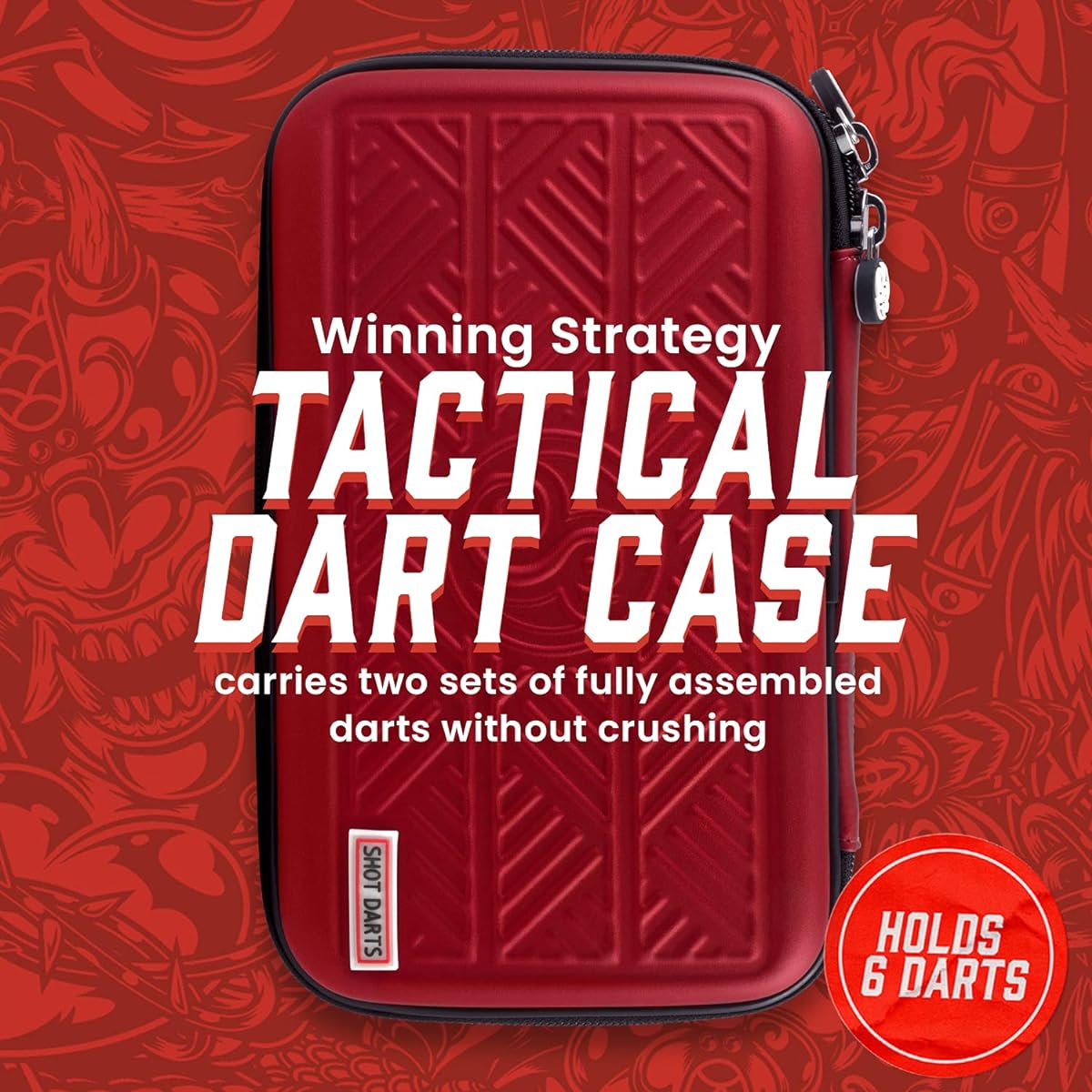 Shot! Darts Tactical Darts Wallet Case (Red)