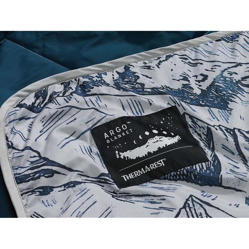 THERMAREST Outdoor Camping Blanket Argo Blanket Valley View 198 x 182 cm [Genuine Japanese Product] 30282