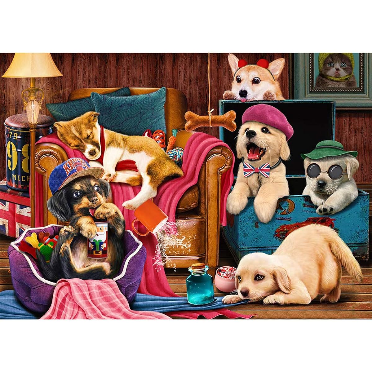Jigsaw Puzzle for Adults 1000 Pieces 1000 Pieces Jigsaw Puzzle 1000 Pieces Puppy Dream House
