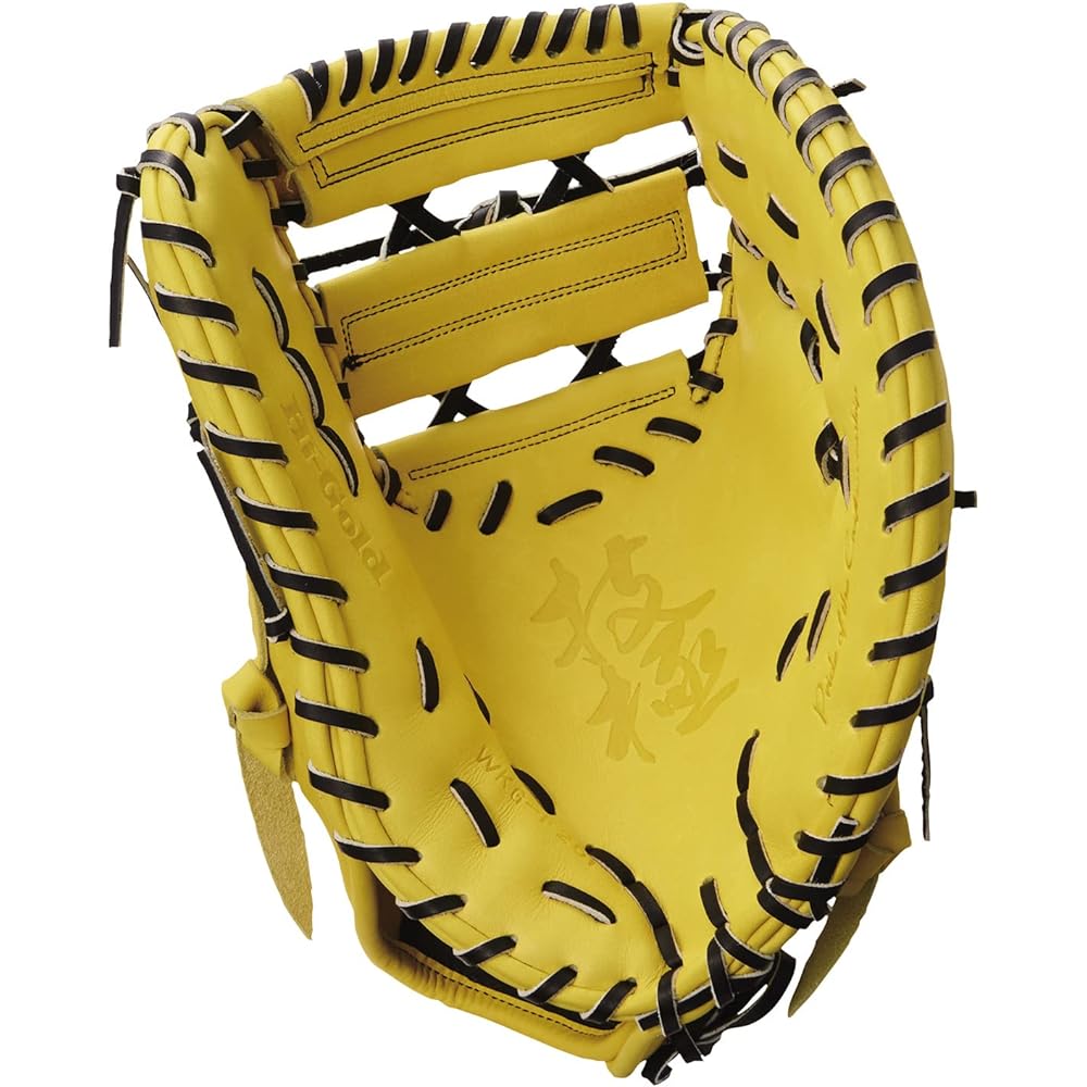 HI-GOLD Gigyoku Hardball First Baseman's Mitt (Medium Size) WKG-F201 Natural Yellow x Black