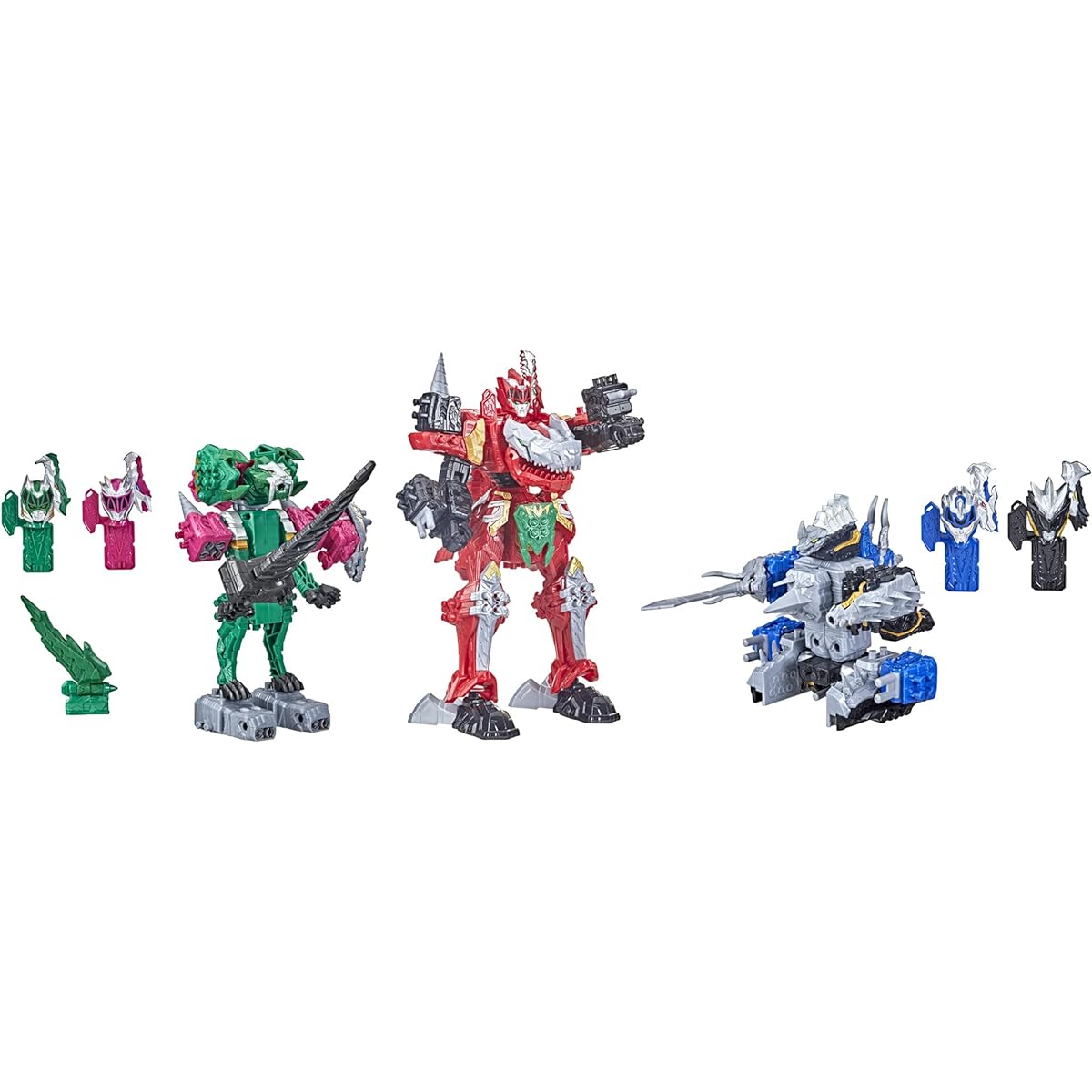 Power Rangers Dyna Fury Megazord Mega Pack 5 Pack Zord Action Figure Toys for Ages 4 and Up ( Exclusive)