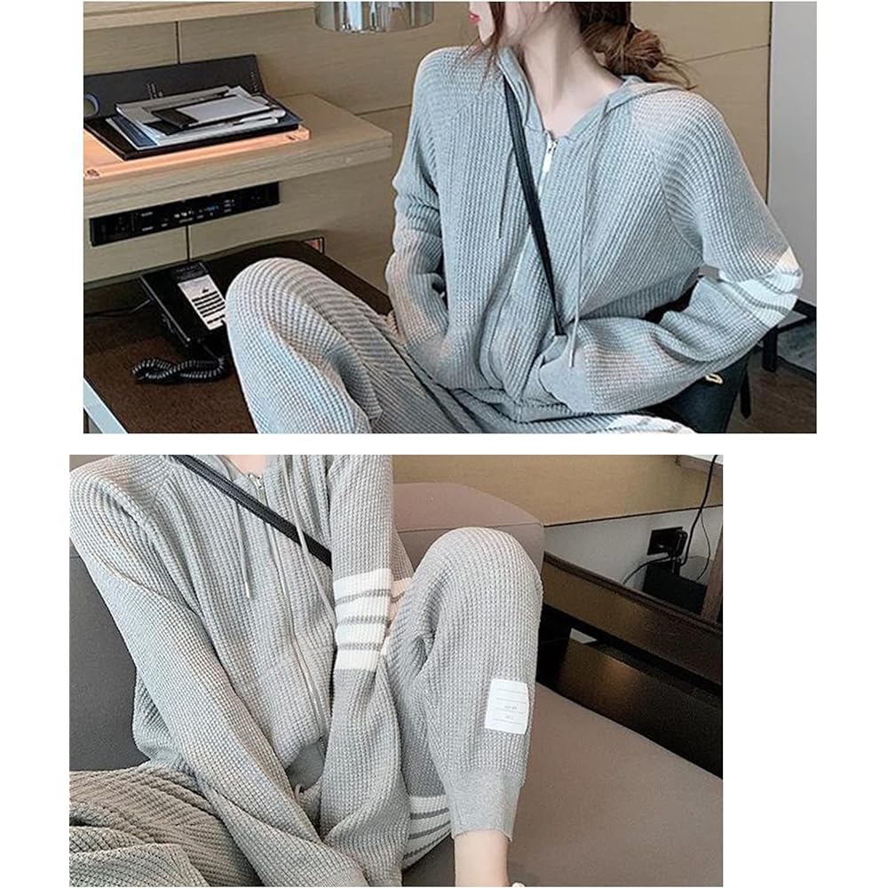 [J.STORE] Setup Women's 2 Piece Set Sweatshirt Hoodie Pants Jersey Top and Bottom Set