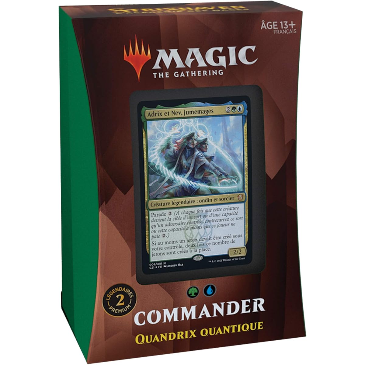 Magic the Gathering Quantic Deck Commander Strixhaven Quandrix Quantum (Blue Green)