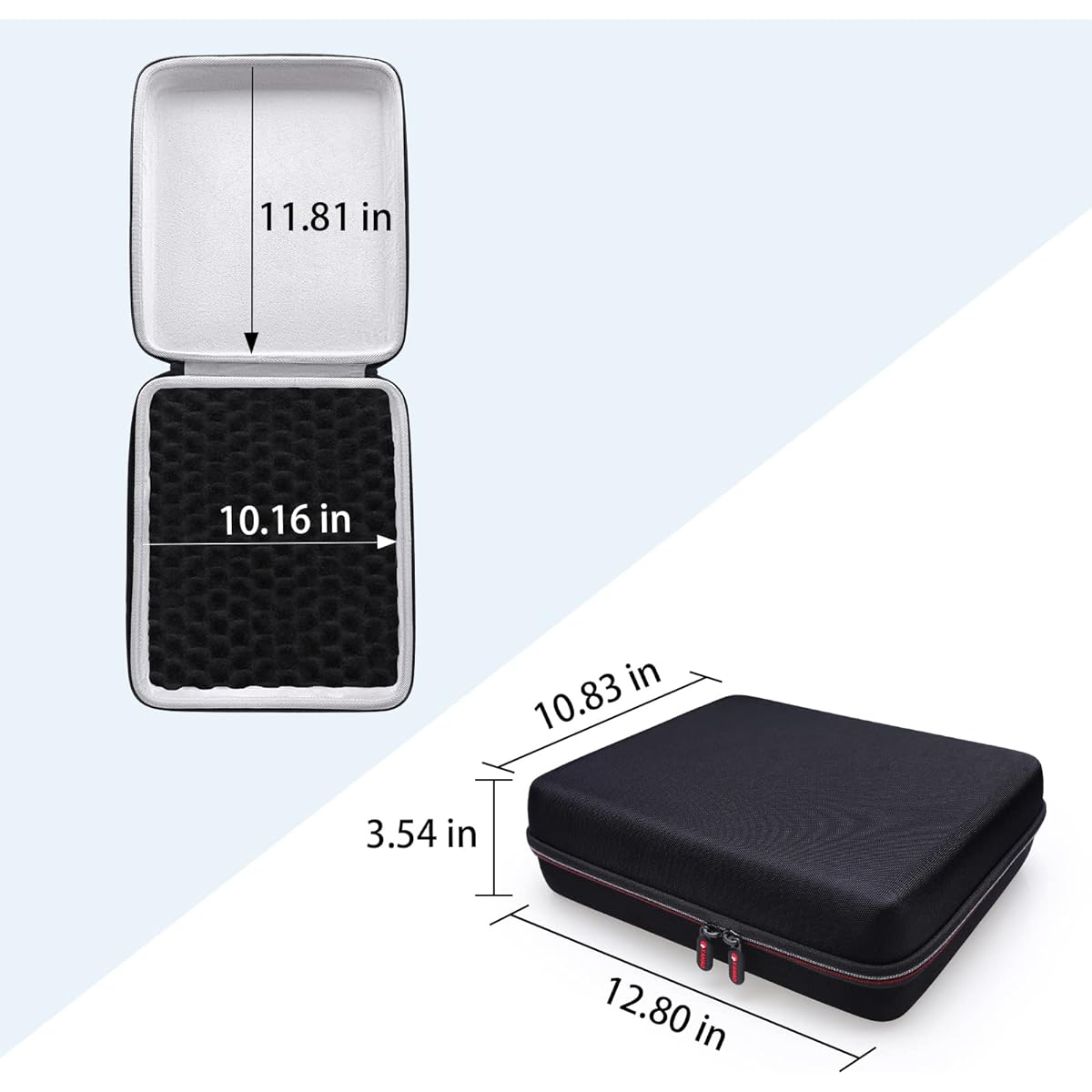 XANAD Hard Case for YAMAHA MG10XU MG10 MG0610 Input Stereo Mixer with Small Storage Cover Carry Storage Bag