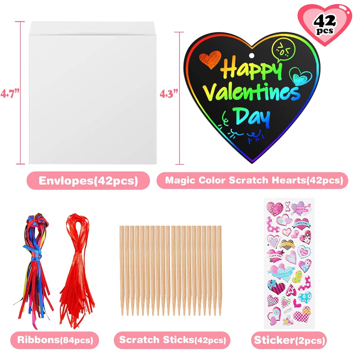 iLuane Paper Heart Ornament Bookmark Valentine Craft Kit