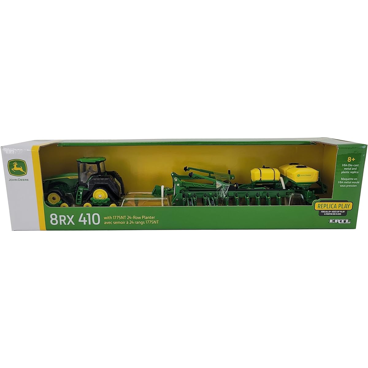 John Deere 1/64 8RX 410 w/1775NT 24 Row Planter Toy - LP82766