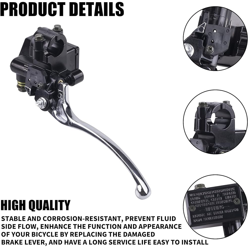 MWMNUN Front Brake Master Cylinder Brake Master Cylinder Yamaha YFZ450 Banshee 350 Big Bear 250 350 400 Grizzly 300 350 400 450 550 600 660 700 Kodiak Raptor 125 250 350 660R 700