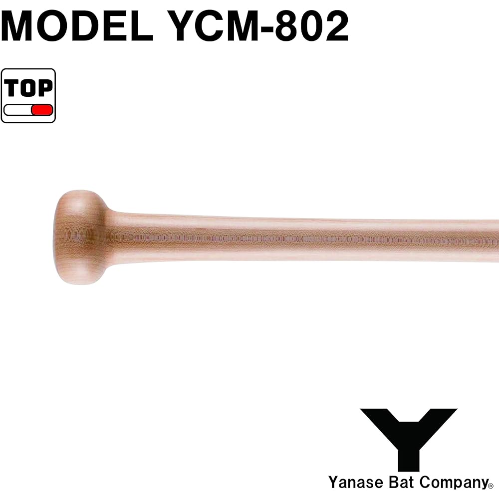 20%OFF Baseball Yanase Y Bat Hard Wooden Bat Maple Top Balance with BFJ Mark YCM-802 Natural 84.5cm
