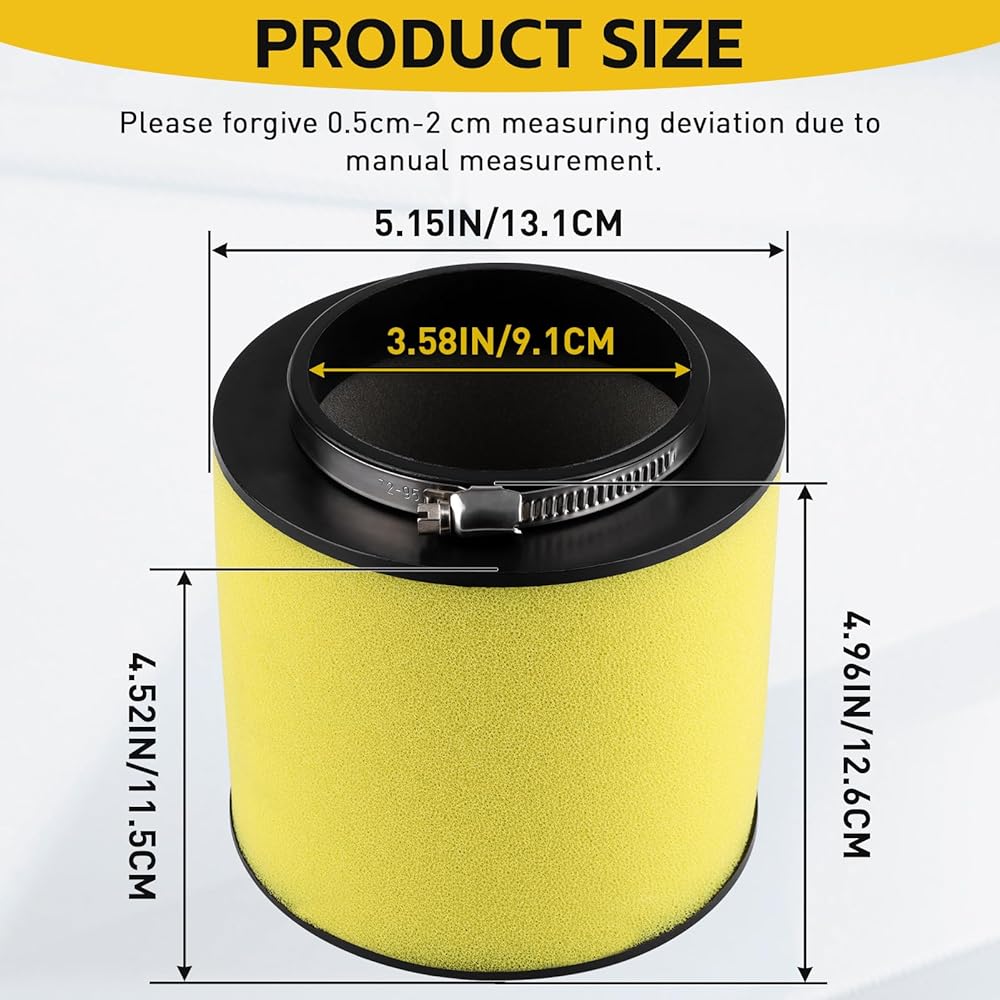17254-HC5-900 Air Filter Element Cleaner for Honda TRX300 TRX300FW TRX400FW TRX450S TRX450ES TRX450FE TRX450FM 1992-2004