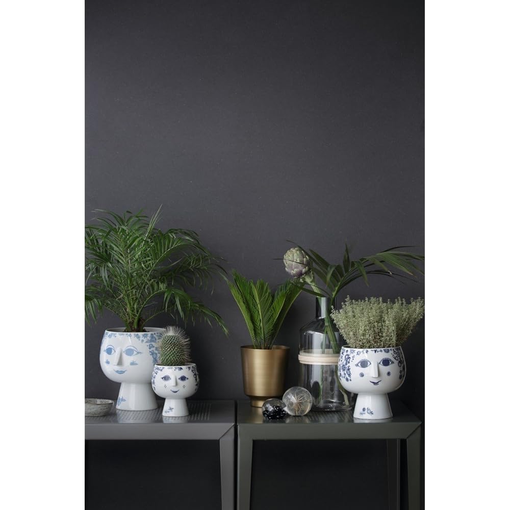 [BJORN WIINBLAD] Flower Pot with foot《Blue JULIANE》55035 Flower pot φ16×H20.2cm