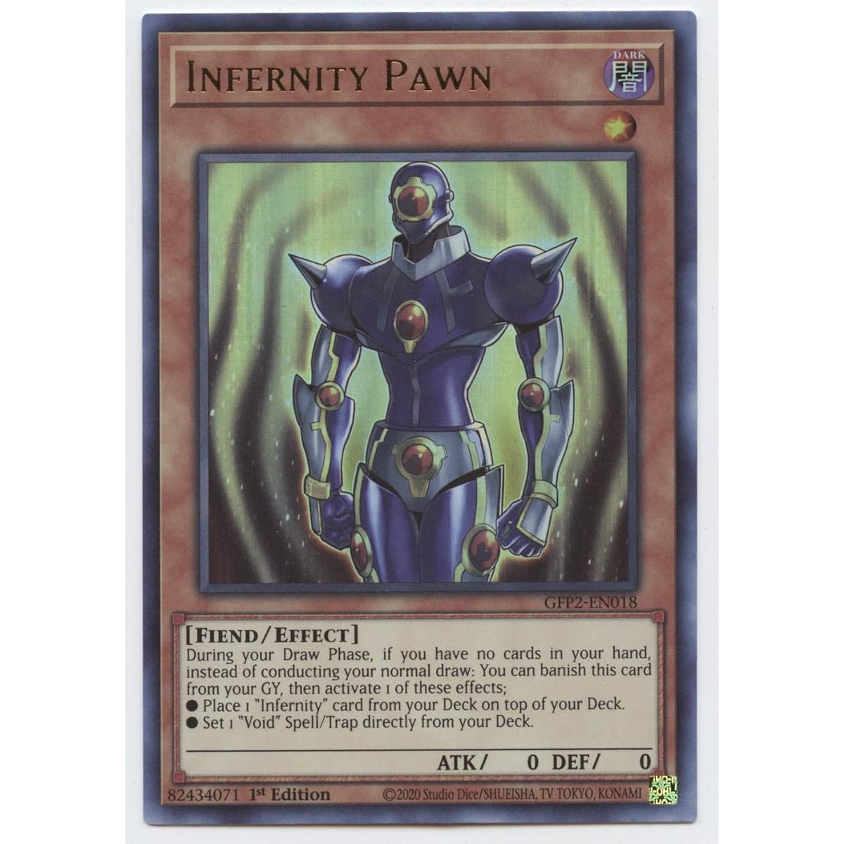 Infernity Pawn - GFP2-EN018 - Ultra Rare - 1st Edition.