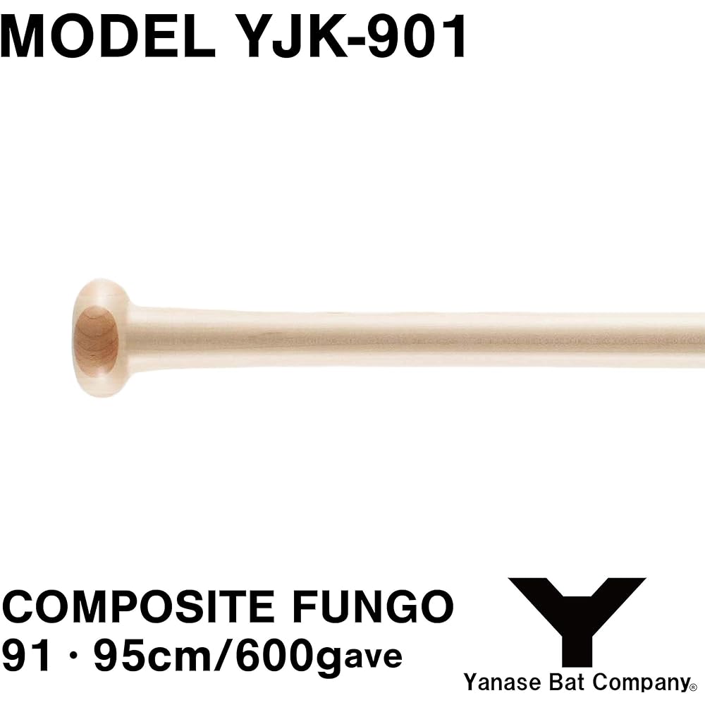 Yanase YJK-901 Composite Knock Butt Magnolia Wood + Maple 4-sided 91cm & 95cm (Natural, 91)