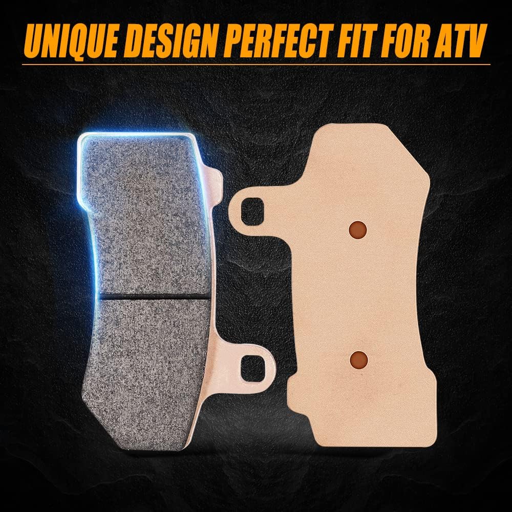 Sintered Brake Pad Kit - Compatible with 2008-2016 FLHR Road King, FLHX Street Glide - Replacement for FA409-2 Front & 1 Rear Brake Pads