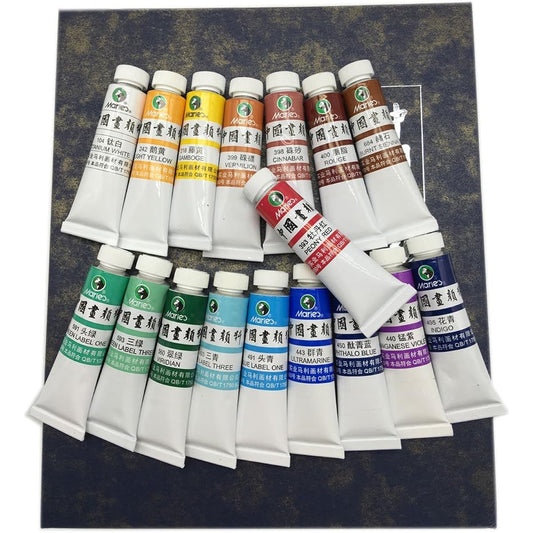 Marie's China Paint Color Tube Watercolor Set 5ml 12 Colors EASYOU