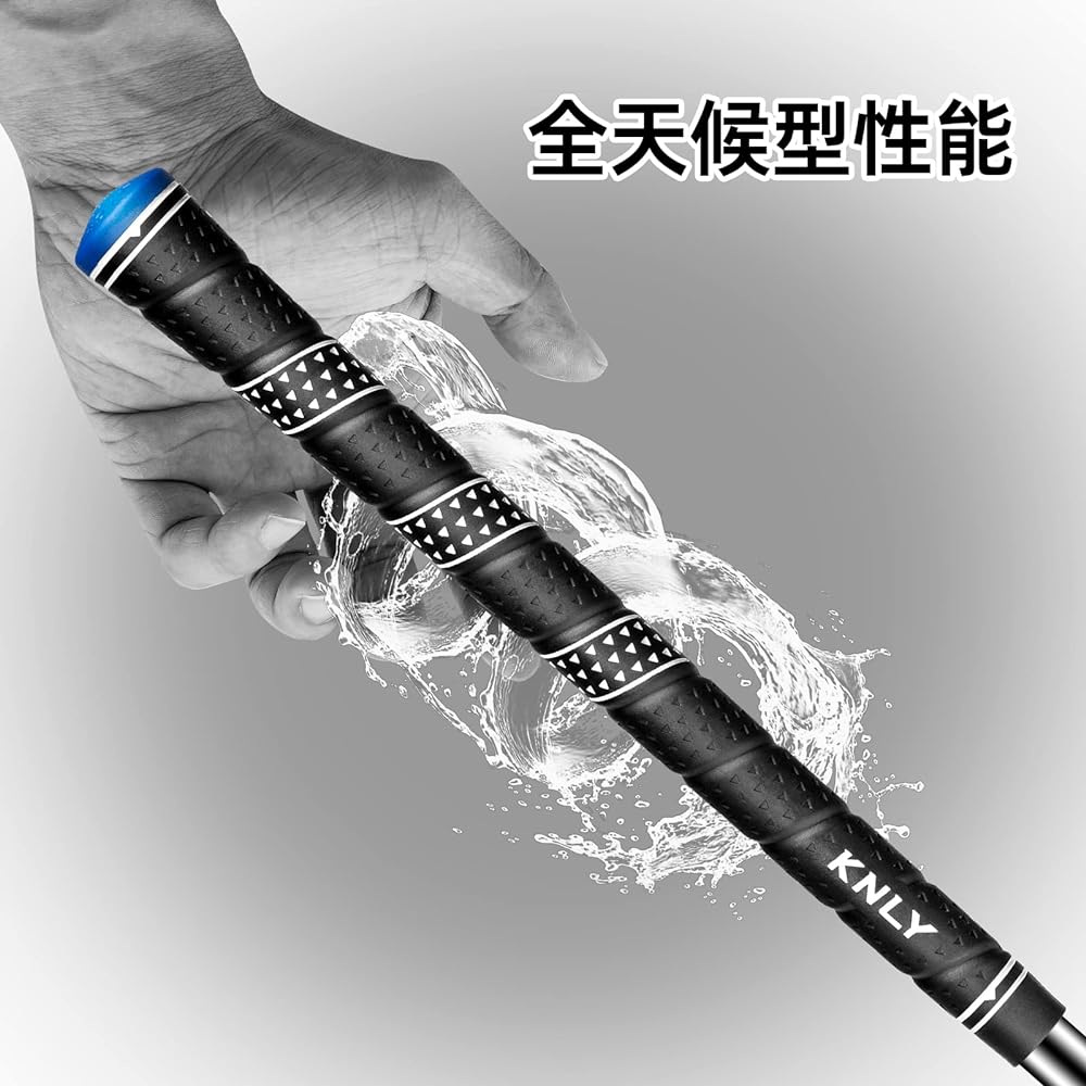 KNLY Wrap Golf Grips 13 Sets are anti-slip TPE rubber composite, all-weather standard/medium mixed golf club grips, available in 7 colors