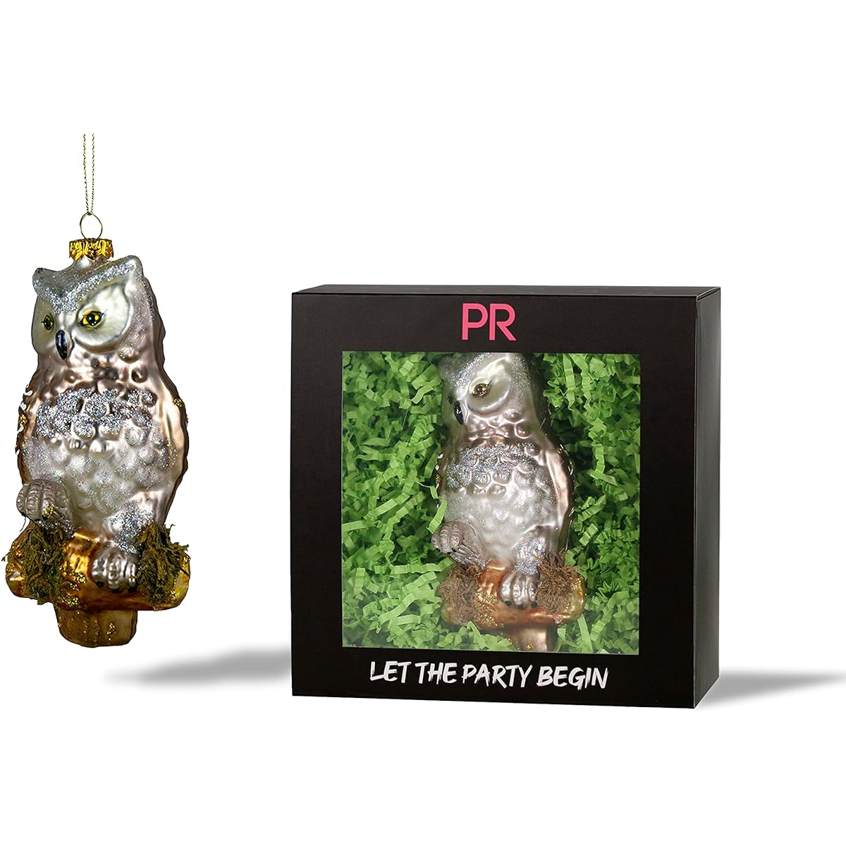Party Rock | Owl Glass Ornament | Animal Collection