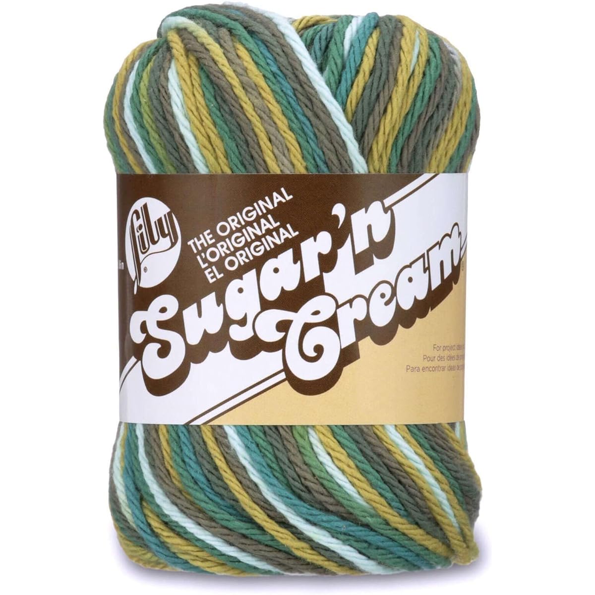 Lily Sugar 'n Cream Yarn Bundle 100% Cotton Worsted #4 Weight Solid & Ombre with Needle Gauge (Mixed 230)