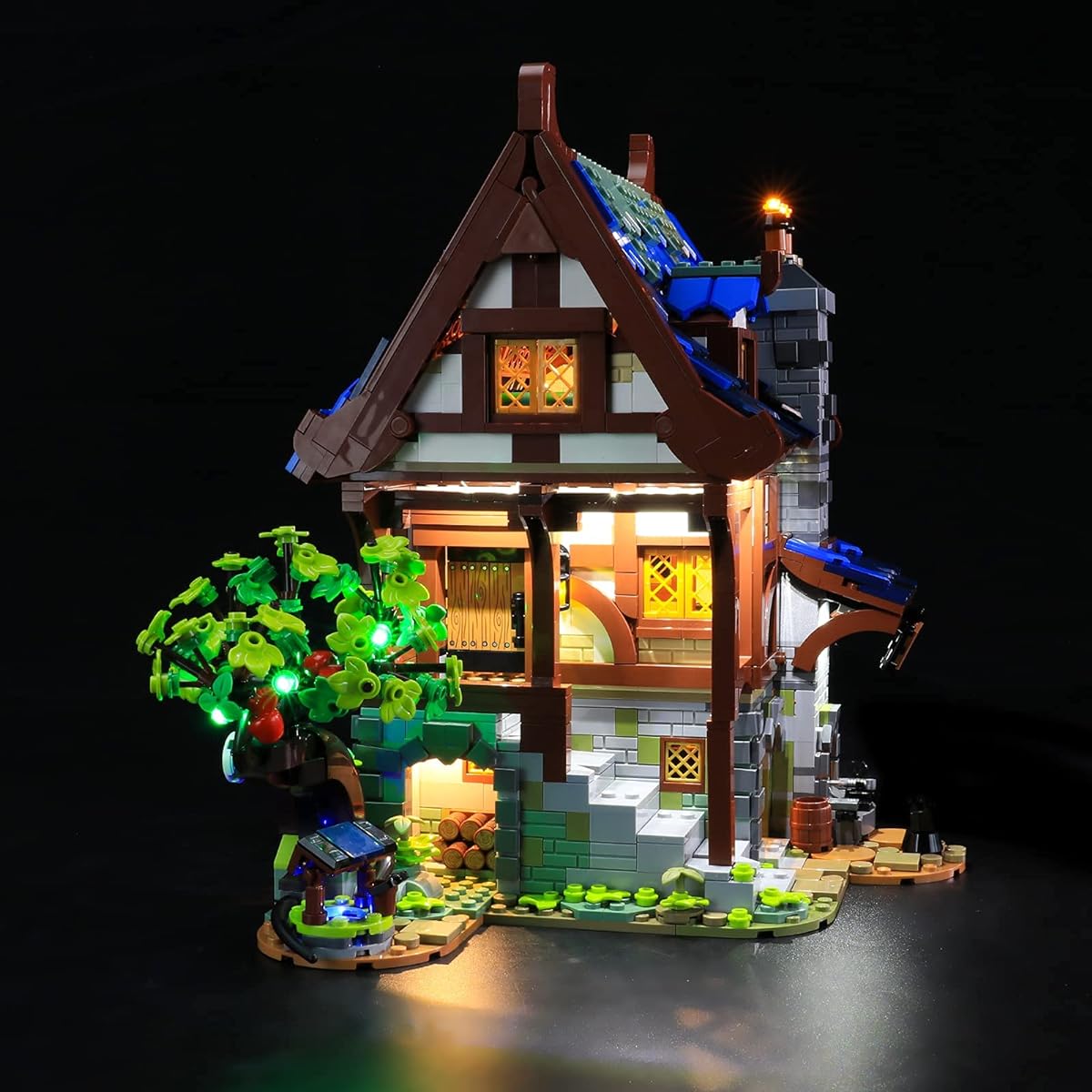 Lightailing LED Light Set for IDEAS Medieval Blacksmith Building Blocks Model - LED Light Kit for Lego 21325 (Not Included)