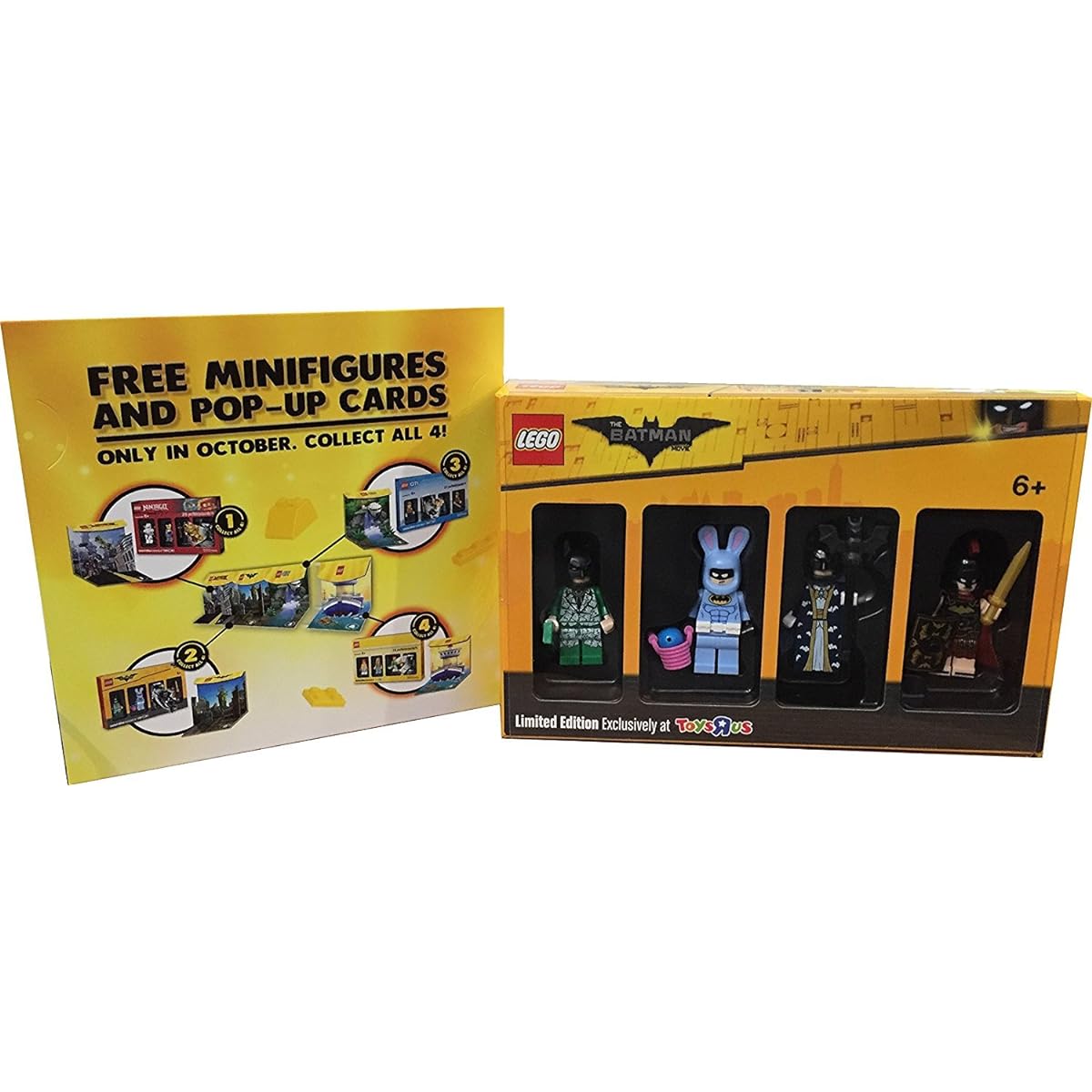 LEGO BLOCKTOBER THE BATMAN MOVIE Limited Edition Exclusively at ToysRus Batman the Movie Collection 4 Minifigures Toys'R'Us Exclusive Set