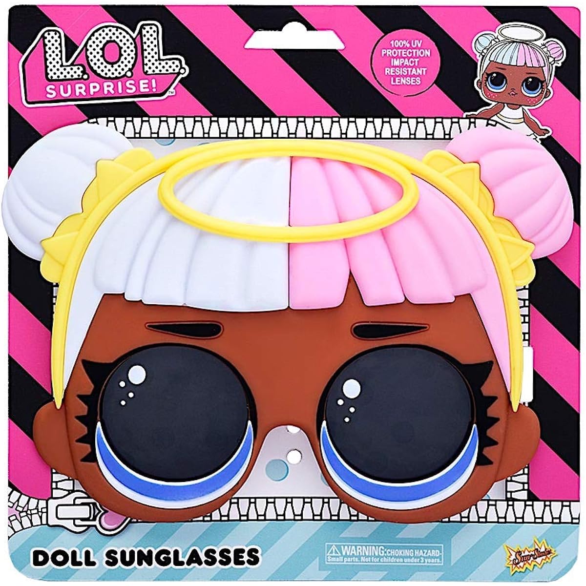 Sun-Staches Officially Licensed LOL Surprise Sugar Instant Costume Character Sunglasses Party Favor Shades UV Multi One Size (SG3566)