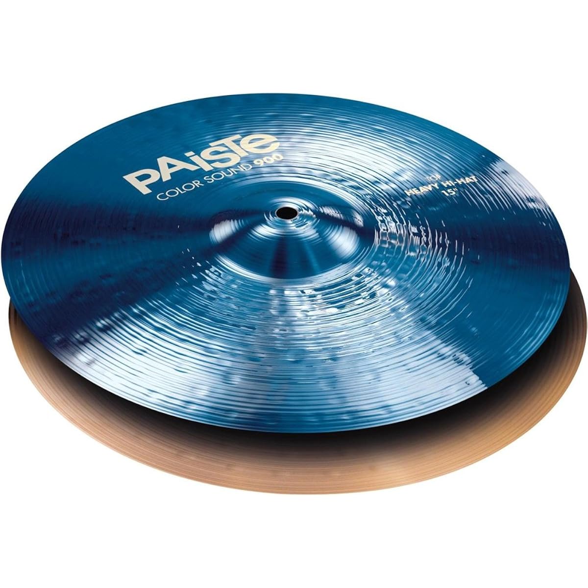 Paiste Hi-Hat Cymbal Color Sound 900 Blue Heavy Hi-Hat 15" Bottom
