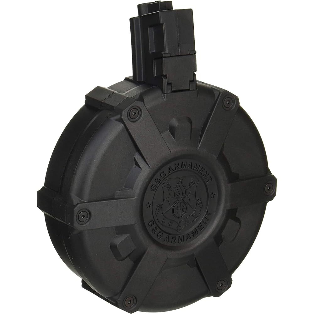G&G ARMAMENT G-08-168 MP5 Drum Mag 1500R 1500 rounds drum magazine (manual) black