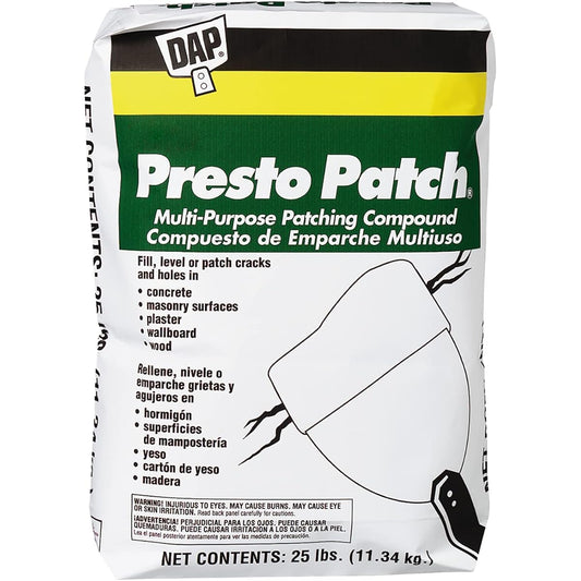 DAP 58505 Presto Patch Multi-Purpose Patching Compound, 4-Pound 25 lb 58552 1