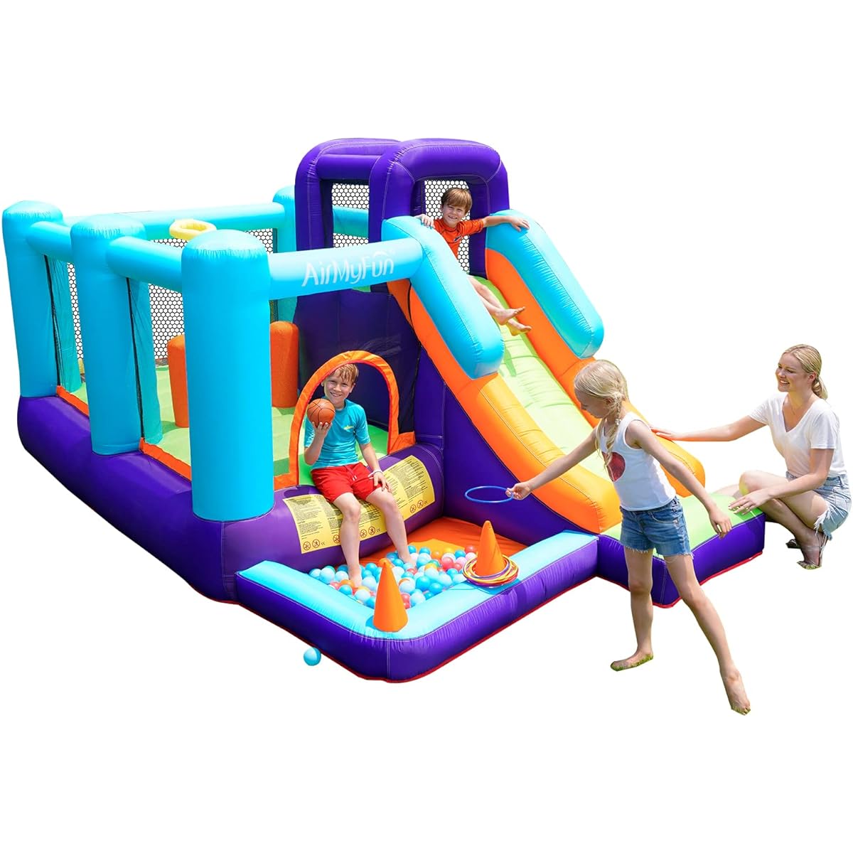 AirMyFun Toddler Bounce House Inflatable Bouncy House for Kids Outdoor & Indoor with Blower for Ages 2-12
