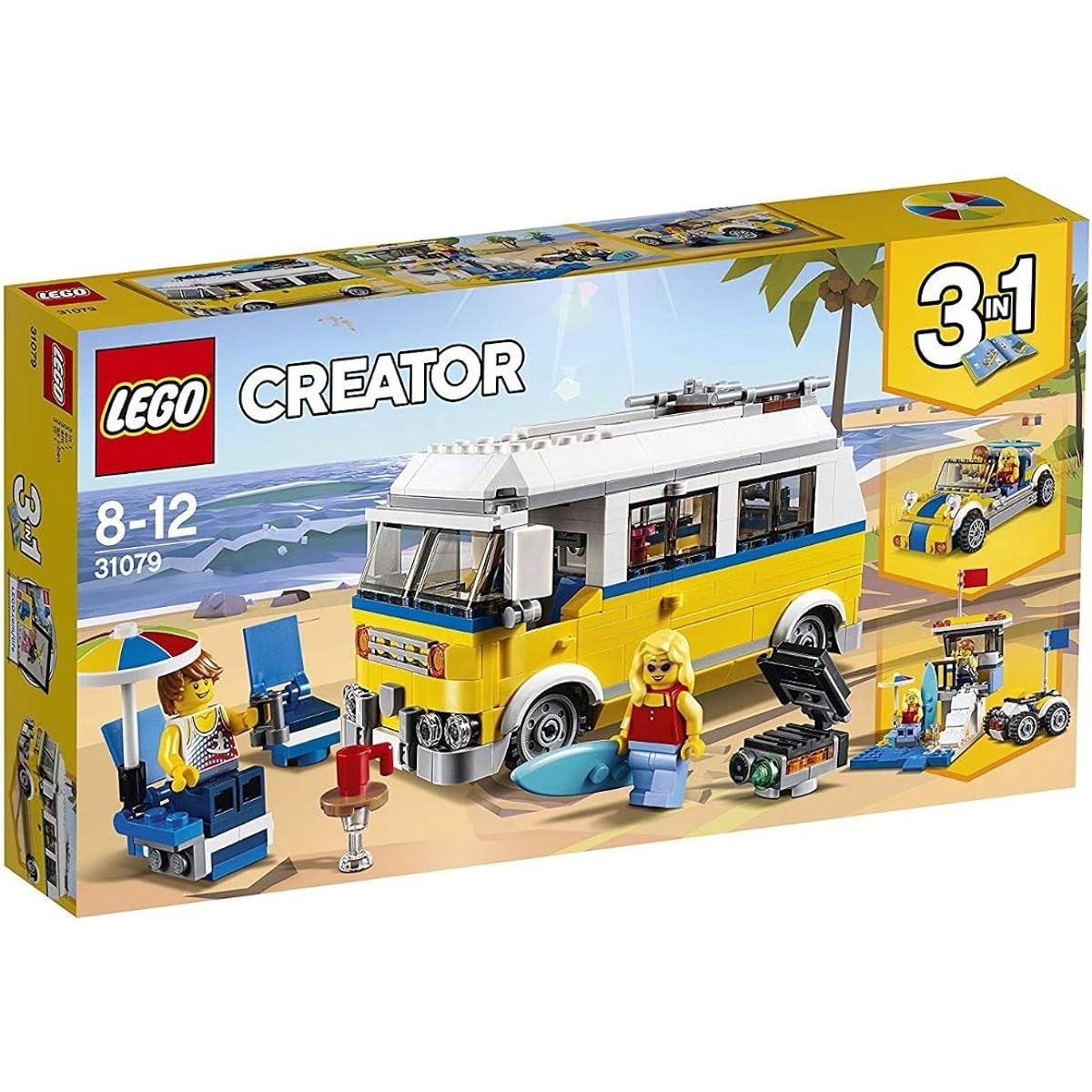 LEGO Creator 3in1 Sunshine Surfer Van 31079 Building Kit (379 Piece)