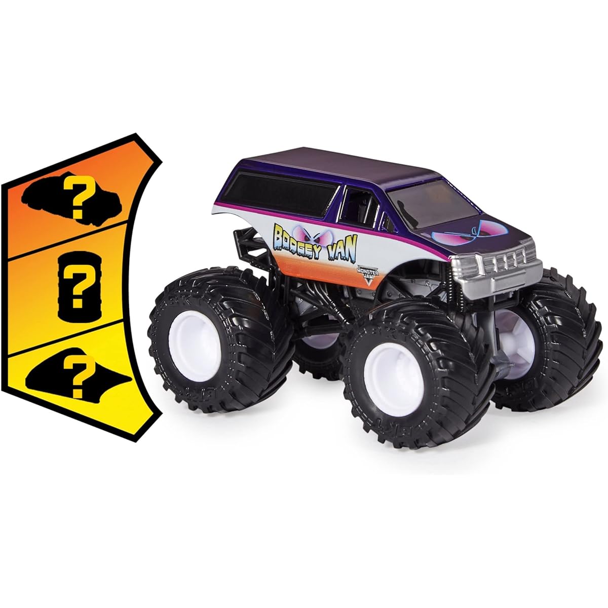 Monster Jam 2022 Spin Master 1:64 Diecast Truck with Bonus Accessories: Danger Divas Boogey Van