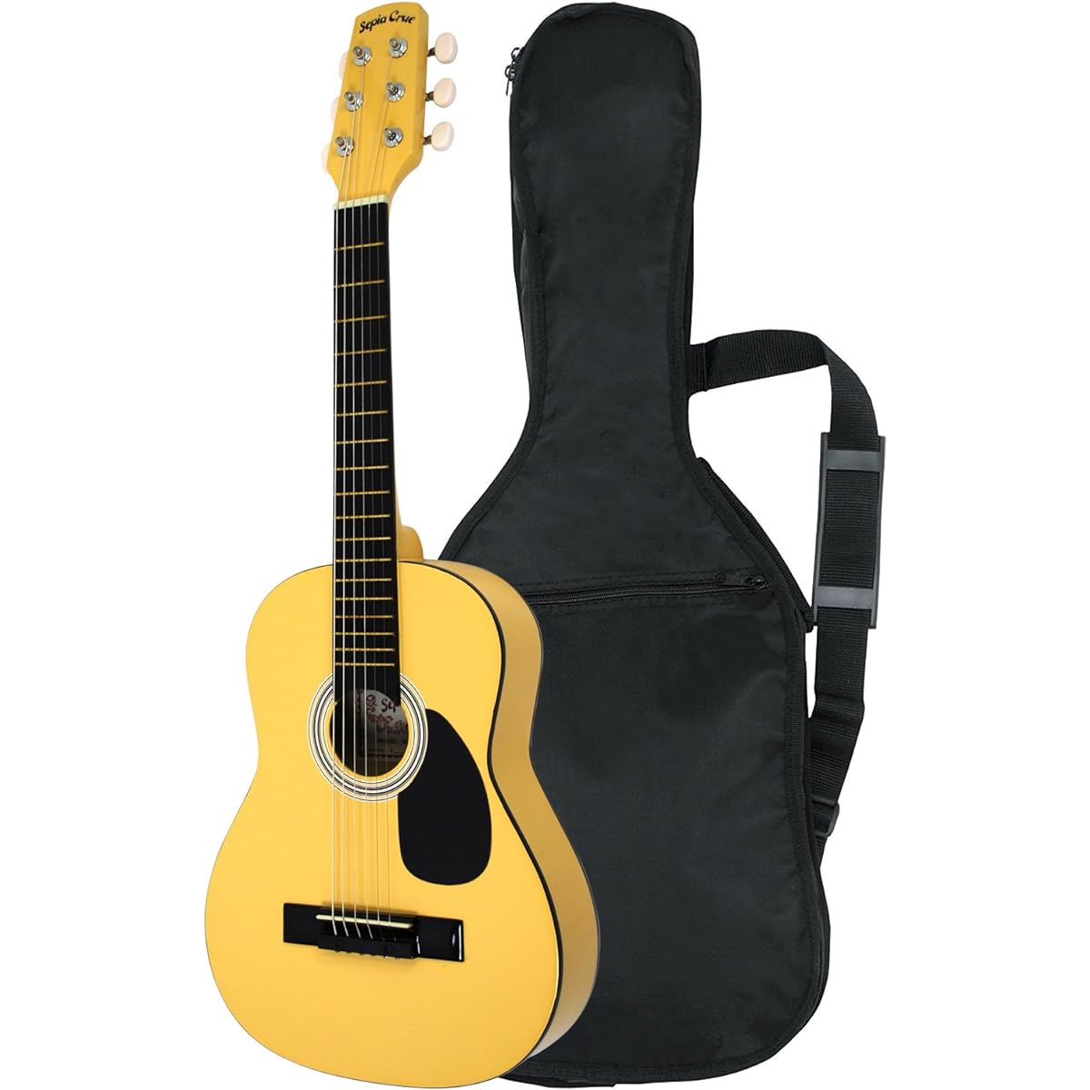 SepiaCrue Sepia Crew Mini Acoustic Guitar W-50/YW Yellow (with soft case)