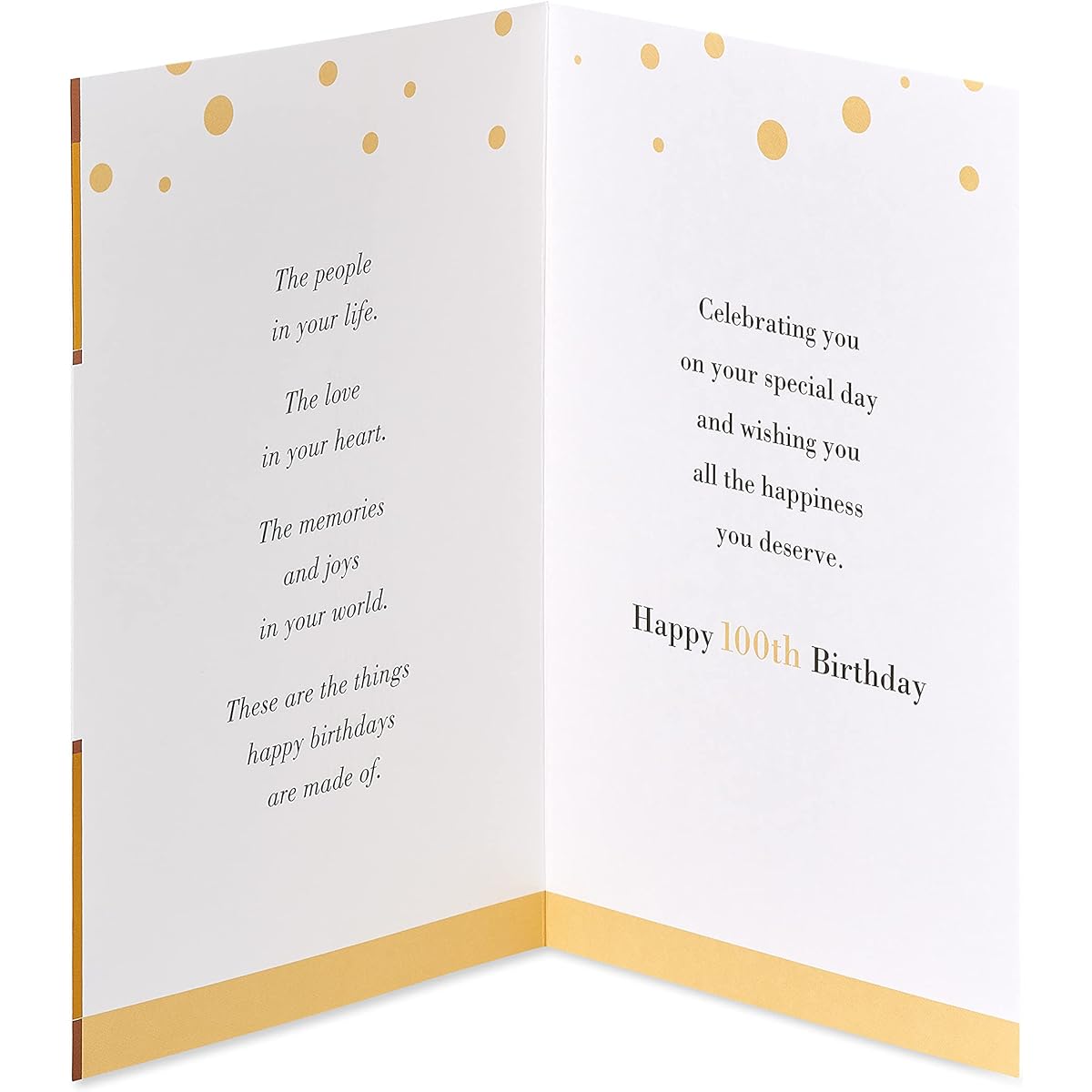 American Greetings 100th Birthday Card (From here to 100 years old)