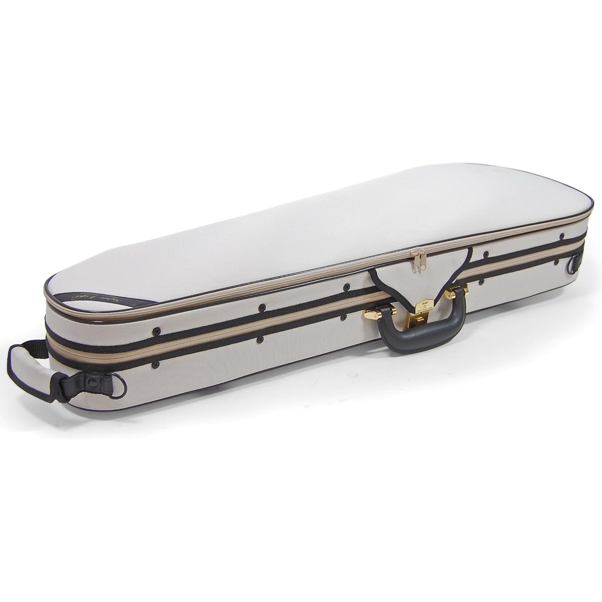 Super Light Shaped Violin Case (Triangular) Ivory