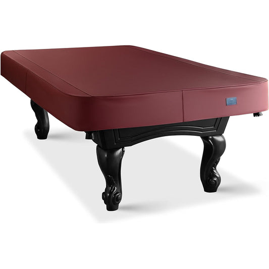 BEARCOVER Heavy Duty Leatherette Billiard Pool Table Cover, Waterproof and Tear Resistant for Pool Tables 7/8/9 Feet (10 Colors) (8 Feet/Bordeaux Red)