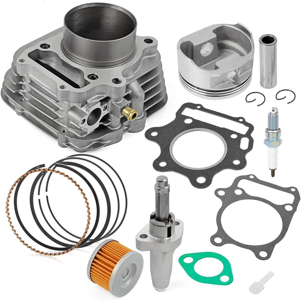 MOTO1988 Top End Cylinder Rebuild Kit Piston Ring Tensioner for 1993-2008 Honda TRX300EX TRX 300EX Sportrax 300