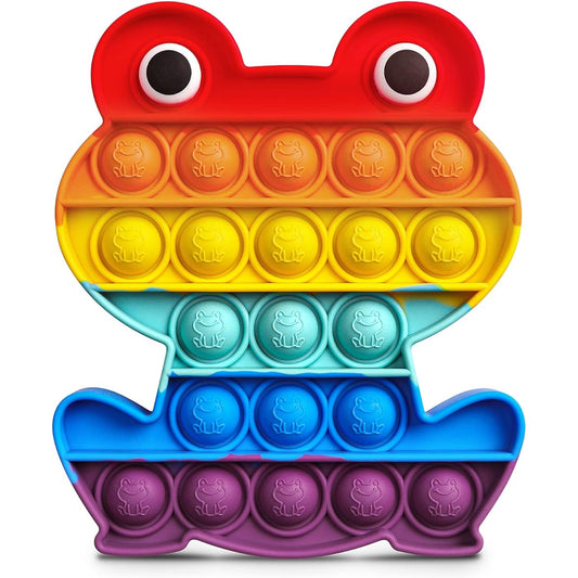 ATESSON Pop Sensory Fidget Toy for Kids Adults Bubble Pop Silicone Toy Bubble Popper Stress Anxiety Relief Toy Autism ADHD Special Needs (Frog)