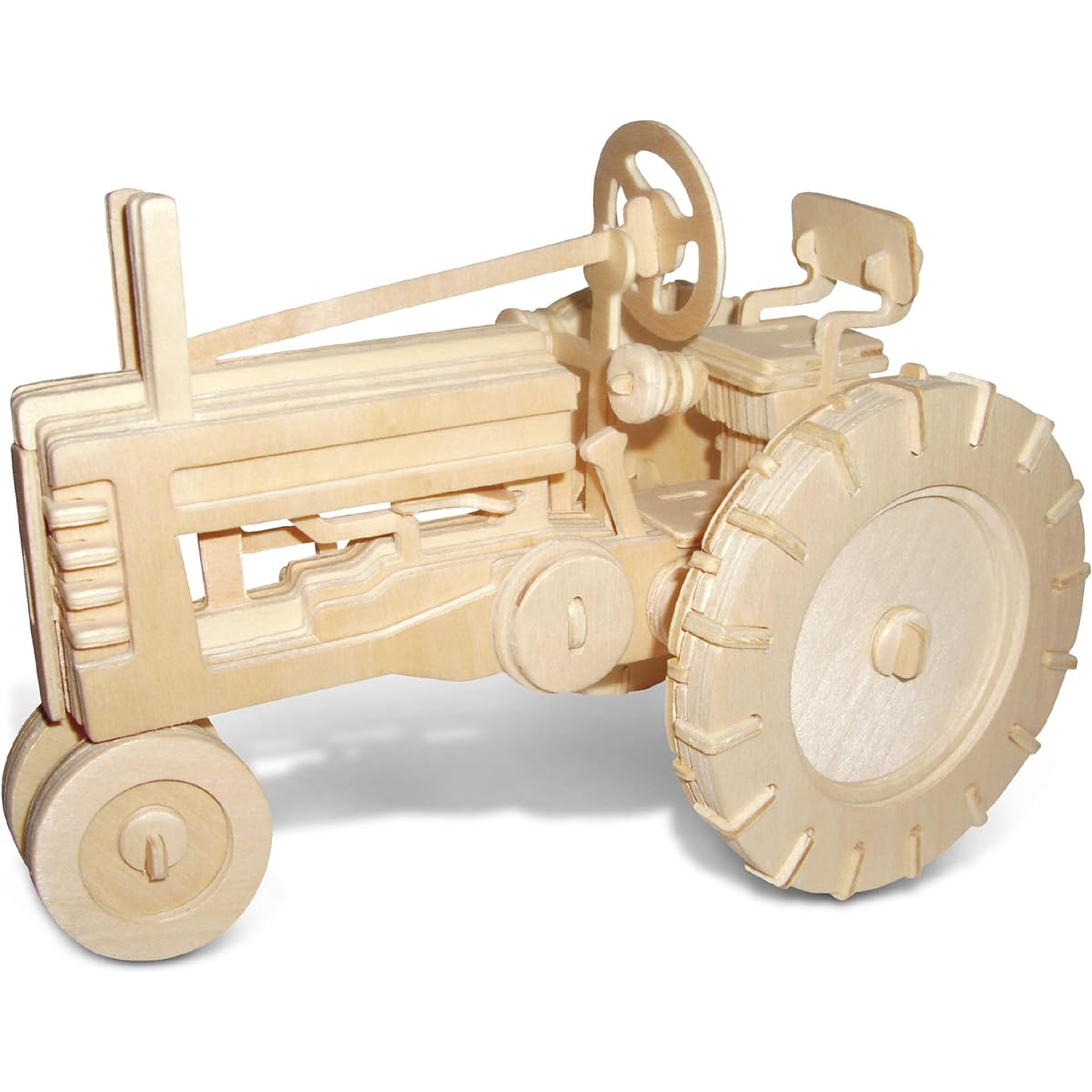 Puzzled Farm Tractor 3D Puzzle Wooden Construction Kit