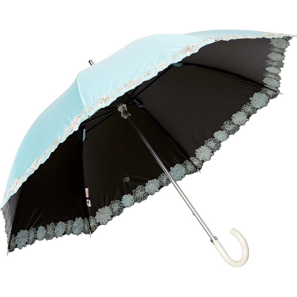 [Paul & Joe] Women's Brand Sun and Rain Umbrella, Parasol, UV, Light Blocking, Heat Shielding, Lightweight, Long, Short, Chrysanthemum
