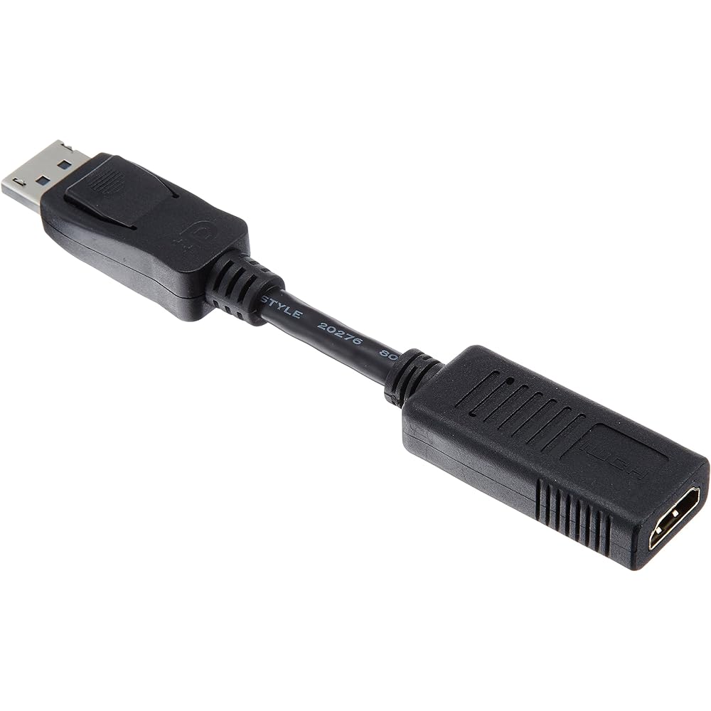 ELECOM Conversion Adapter Displayport-HDMI Black AD-DPHBK