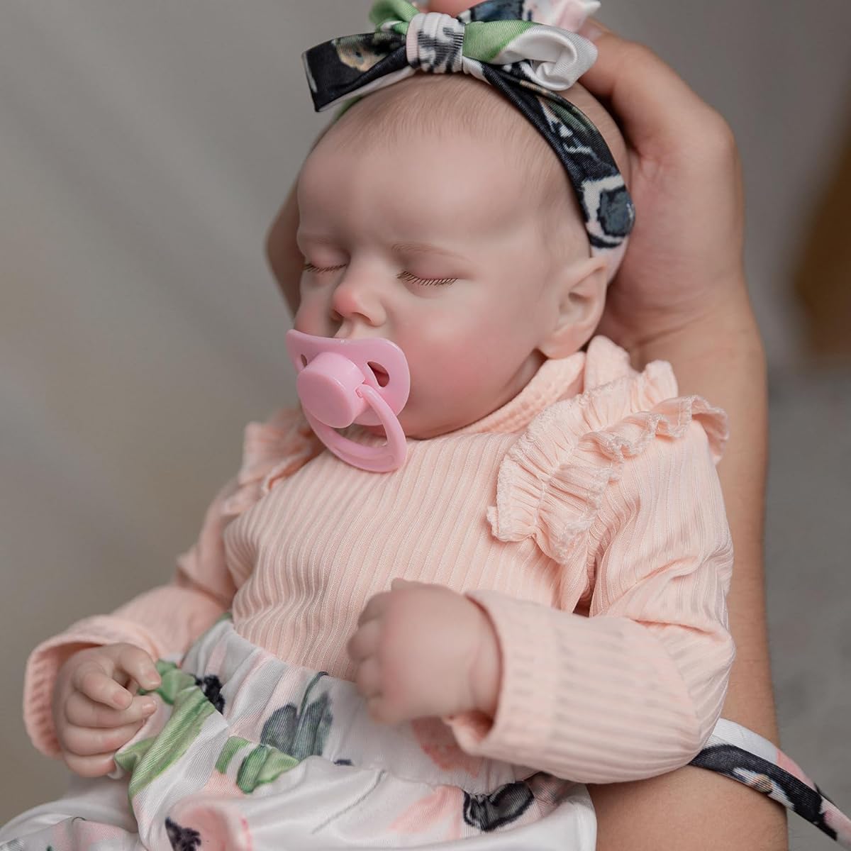 DayOffKids Reborn Baby Doll, 18 Inch Lifelike Newborn Baby Doll, Soft Cloth Body, Baby Doll, Real Newborn Baby Doll, Ages 3+ (Cloth Body)