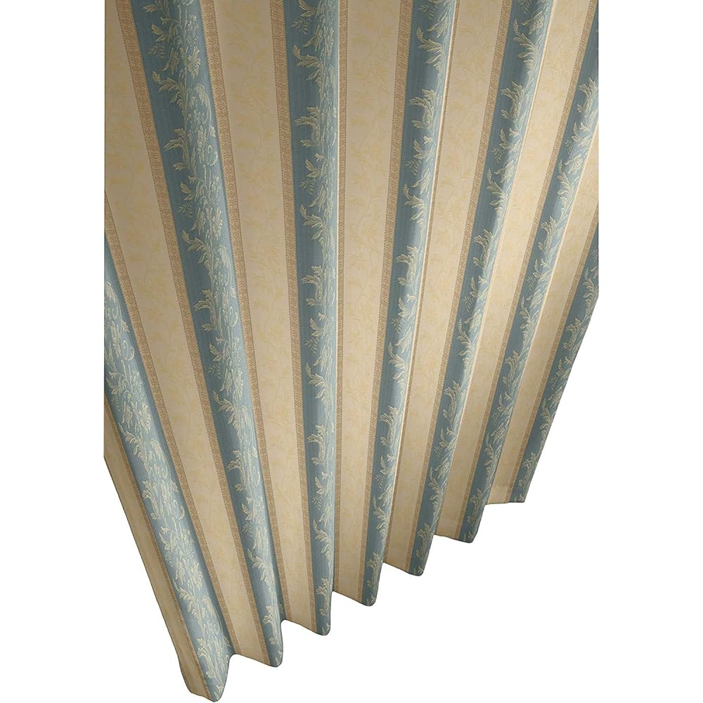 Drape curtain set of 2 (with 2 tassels) Classic Duo Green 150x185cm Washable Shape-stable processing J-92261