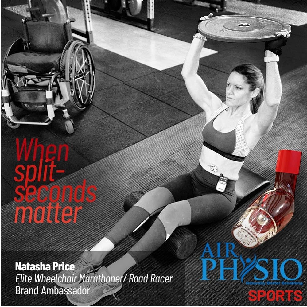 AirPhysio (Air Physio) Respiratory muscle (inspiratory muscle) training equipment for sports, vital capacity, exercise, equipment to naturally expand the lungs and make breathing easier, phlegm cutter