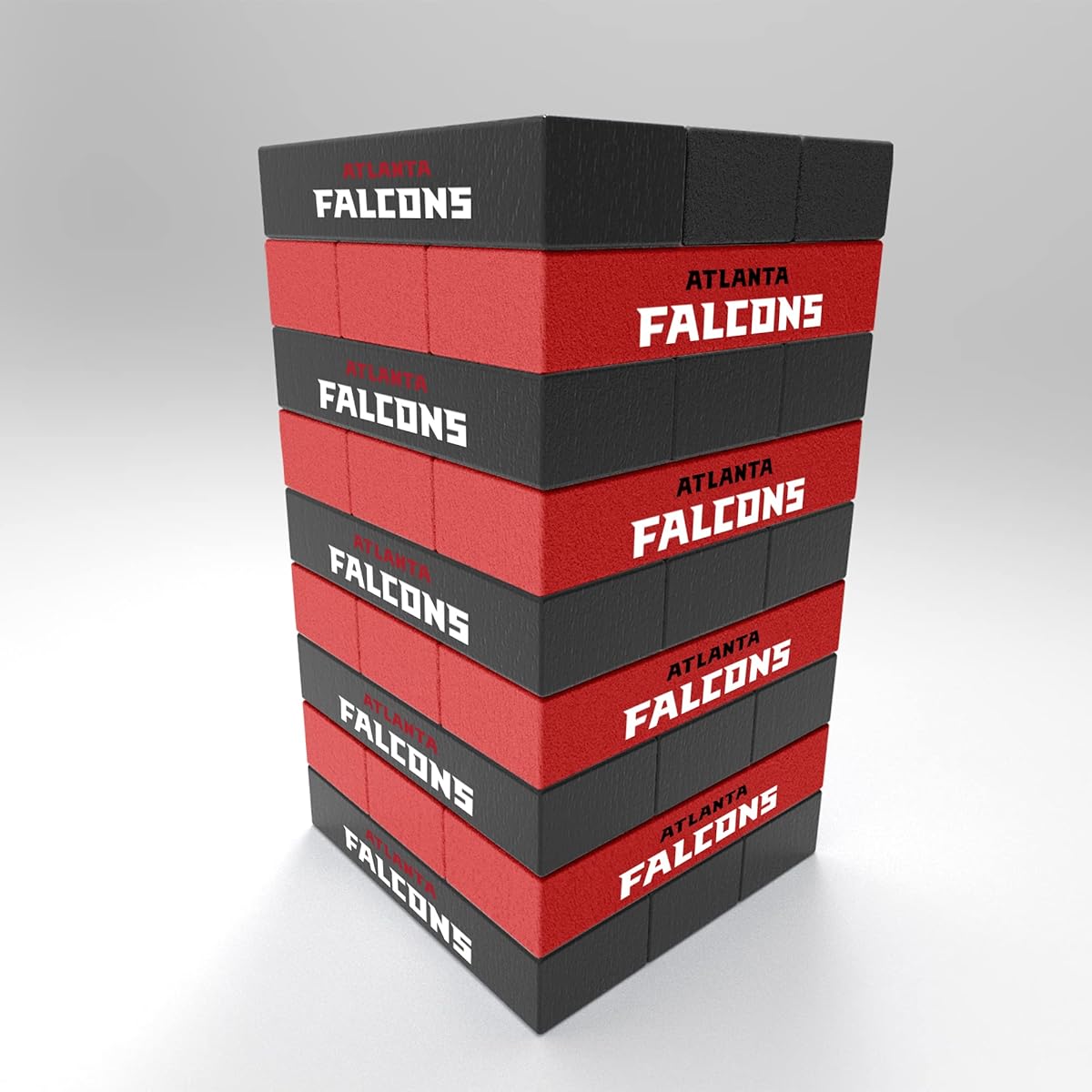 Rico Industries NFL Atlanta Falcons Mini Team Travel Team Tower - Wooden Stackem Game