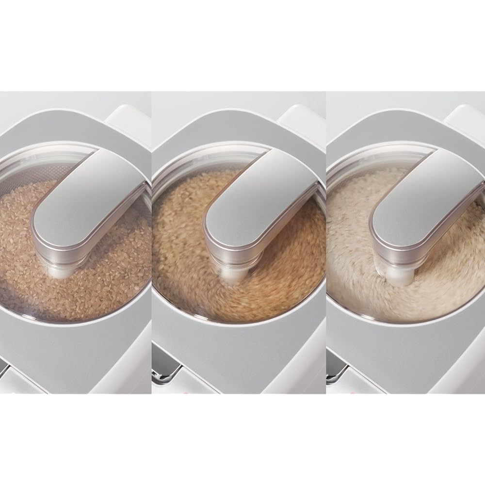 TWINBIRD Compact Rice Polisher Rice Polishing Set White MR-E751W
